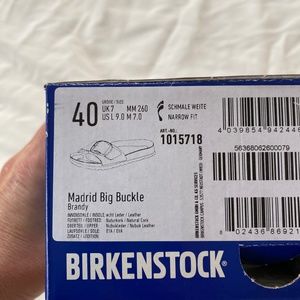 Birkenstock Madrid Big Buckle Slides in Blush Suede